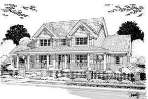 Exterior - Other Elevation for Farmhouse House Plan #513-2050 - 4 bed, 3 bath