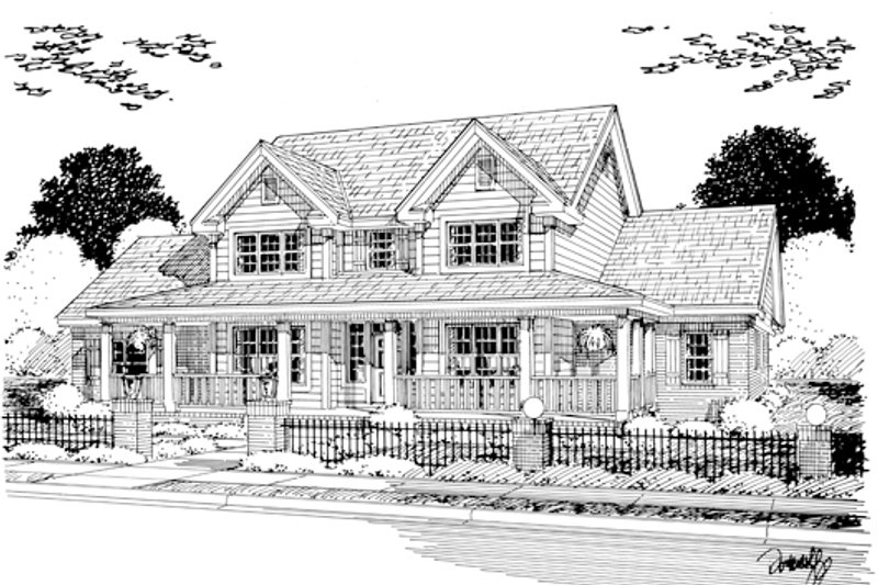 Home Plan - Exterior - Other Elevation for Farmhouse House Plan #513-2050 - 4 bed, 3 bath