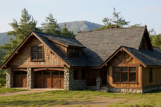 Exterior - Front Elevation for Craftsman House Plan #921-21 - 3 bed, 2.5 bath