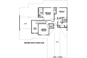 Floor Plan - Upper Floor for European House Plan #81-1083 - 4 bed, 3.5 bath