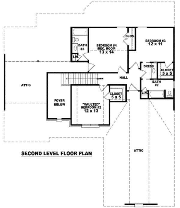 European Floor Plan - Upper Floor Plan #81-1083