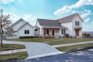 Architectural House Design - Farmhouse Exterior - Front Elevation Plan #1099-1