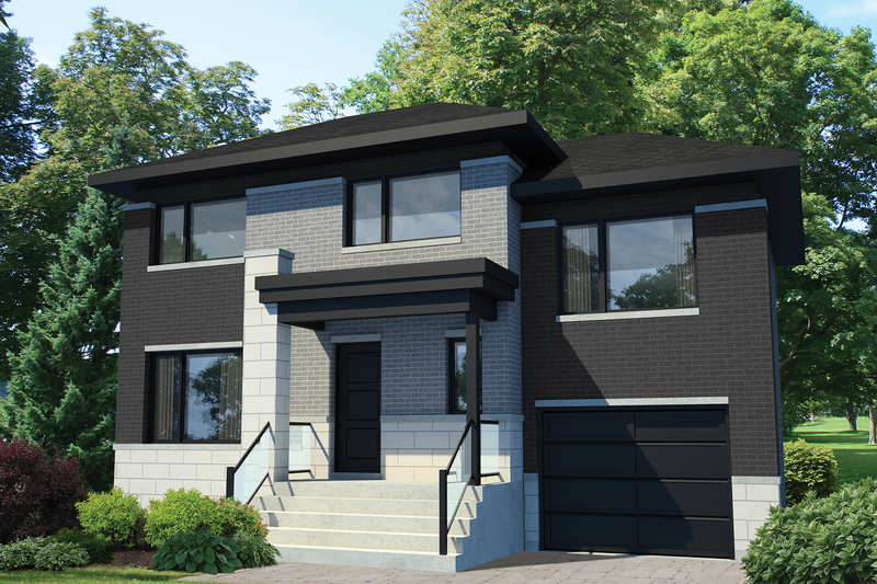 House Plan Design - Contemporary Exterior - Front Elevation Plan #25-4512