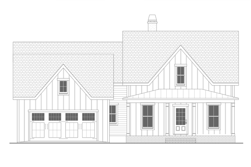 Dream House Plan - Exterior - Other Elevation for Farmhouse House Plan #461-108 - 4 bed, 3.5 bath