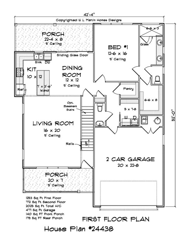 Cottage Floor Plan - Main Floor Plan #513-2231