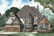 European Style House Plan - 4 Beds 3.5 Baths 3328 Sq/Ft Plan #17-2347 