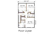 Craftsman Style House Plan - 4 Beds 3.5 Baths 2163 Sq/Ft Plan #79-274 
