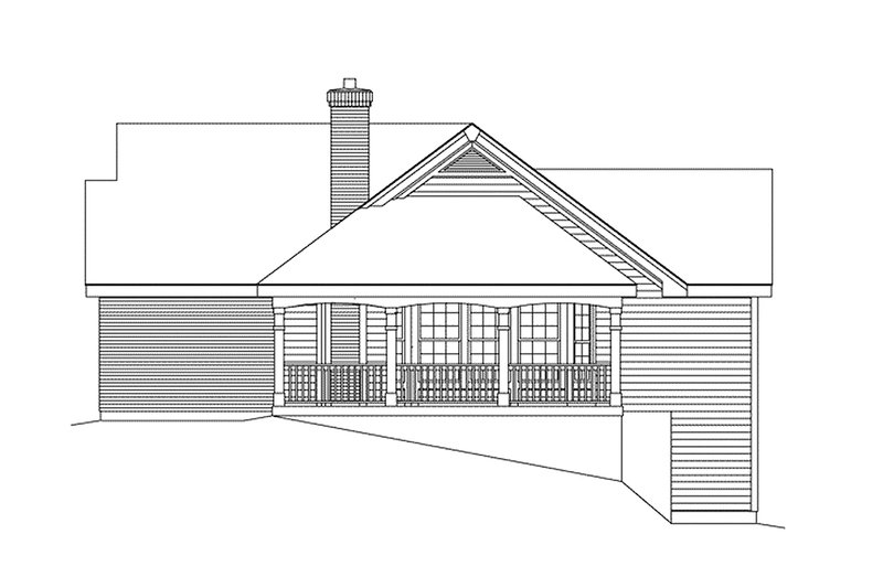 Home Plan - Right Side Elevation