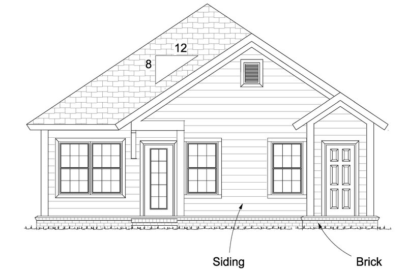 Dream House Plan - Exterior - Other Elevation for Cottage House Plan #513-2092 - 3 bed, 2 bath