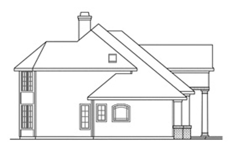 Home Plan - Exterior - Other Elevation for European House Plan #124-324 - 3 bed, 3.5 bath