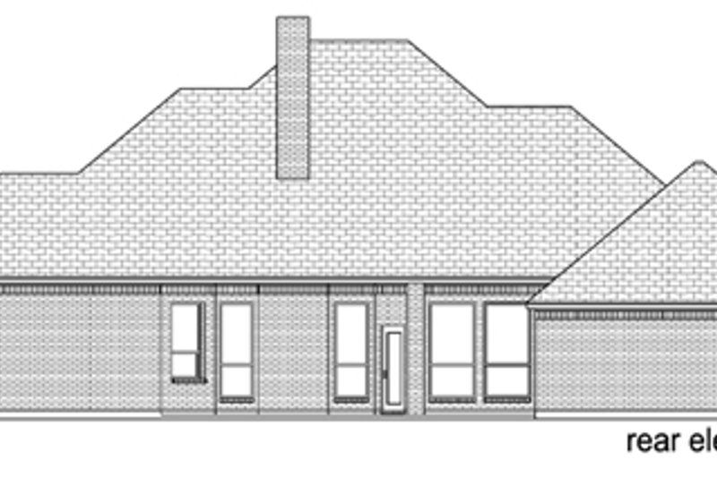 House Design - Exterior - Rear Elevation for Traditional House Plan #84-505 - 4 bed, 3 bath