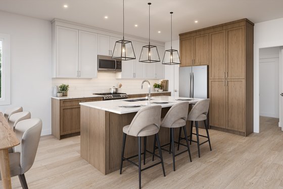 Interior - Kitchen for Contemporary House Plan #1100-46 - 3 bed, 2 bath