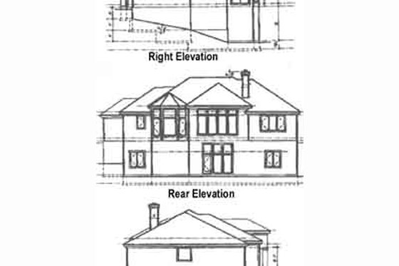 Exterior - Rear Elevation for Mediterranean House Plan #67-759 - 4 bed, 4 bath