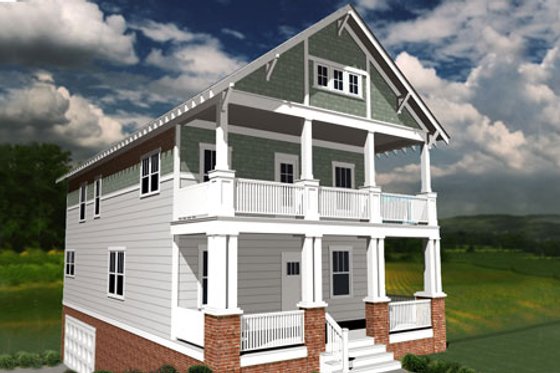 Exterior - Other Elevation for Craftsman House Plan #461-14 - 4 bed, 3 bath