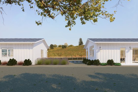 Exterior - Other Elevation 1 for Ranch House Plan #888-14, 0 bath