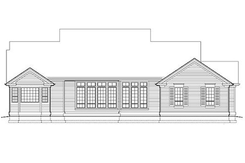 Home Plan - Exterior - Rear Elevation for Colonial House Plan #48-422 - 3 bed, 2.5 bath
