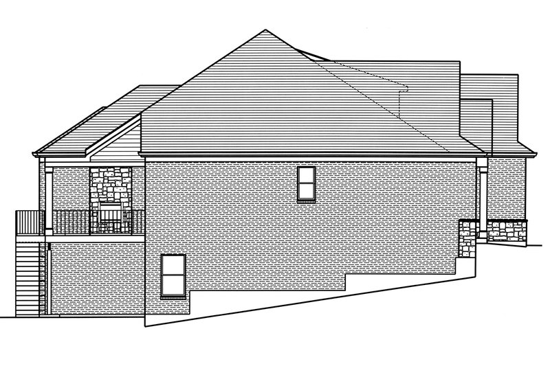 Home Plan - Left Side Elevation