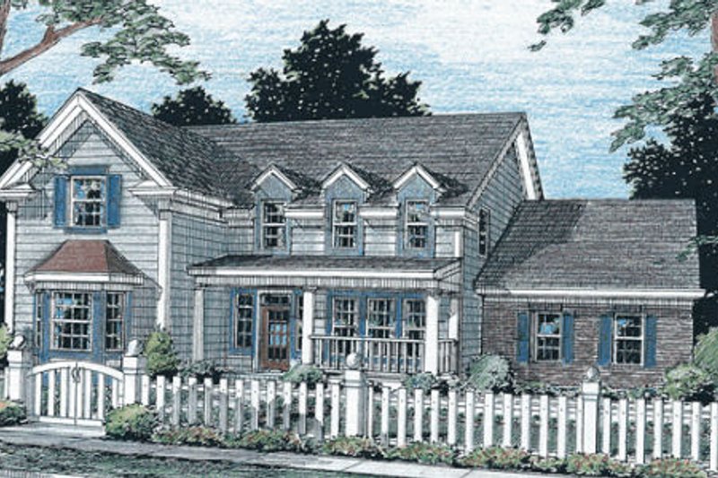Dream House Plan - Traditional Exterior - Front Elevation Plan #20-313