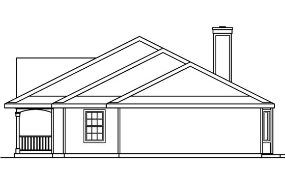 Exterior - Other Elevation 2 for Farmhouse House Plan #124-369 - 4 bed, 2 bath