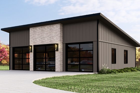 Exterior - Other Elevation for Modern House Plan #1064-316, 0 bath
