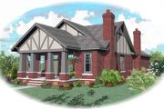 Bungalow Style House Plan - 4 Beds 3 Baths 3000 Sq/Ft Plan #81-1189 
