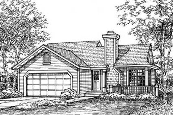 Exterior - Other Elevation for Traditional House Plan #50-140 - 2 bed, 1 bath