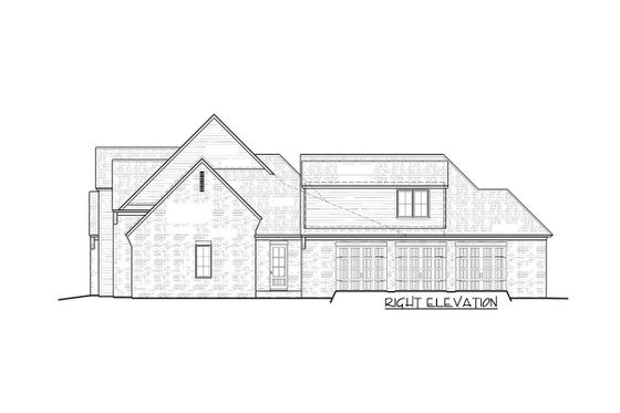 Exterior - Other Elevation 3 for Traditional House Plan #1081-6 - 4 bed, 3.5 bath