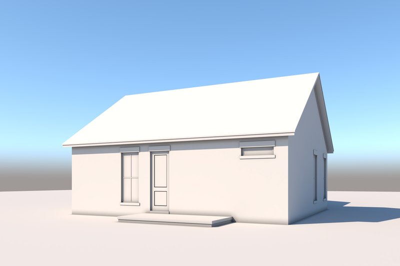 House Plan Design - Exterior - Rear Elevation 2 for Traditional House Plan #430-310 - 2 bed, 2 bath