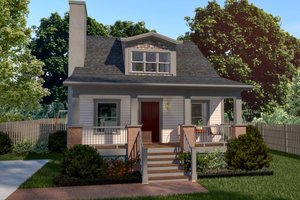 Home Plan - Cottage Exterior - Front Elevation Plan #79-141