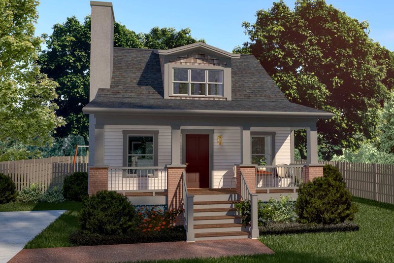 Architectural House Design - Cottage Exterior - Front Elevation Plan #79-141