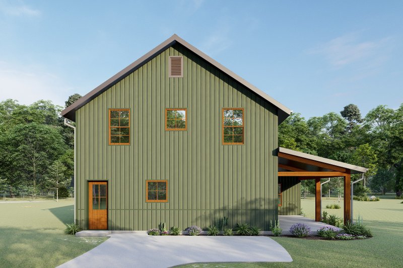 Dream House Plan - Exterior - Other Elevation 7 for Barndominium House Plan #1092-29 - 3 bed, 2.5 bath