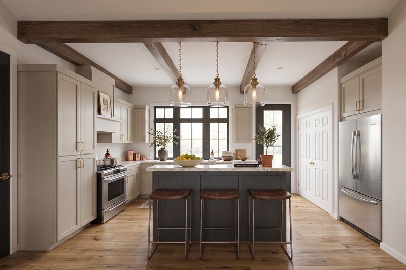 House Plan Design - Interior - Kitchen 1 for Country House Plan #1089-82 - 2 bed, 2 bath