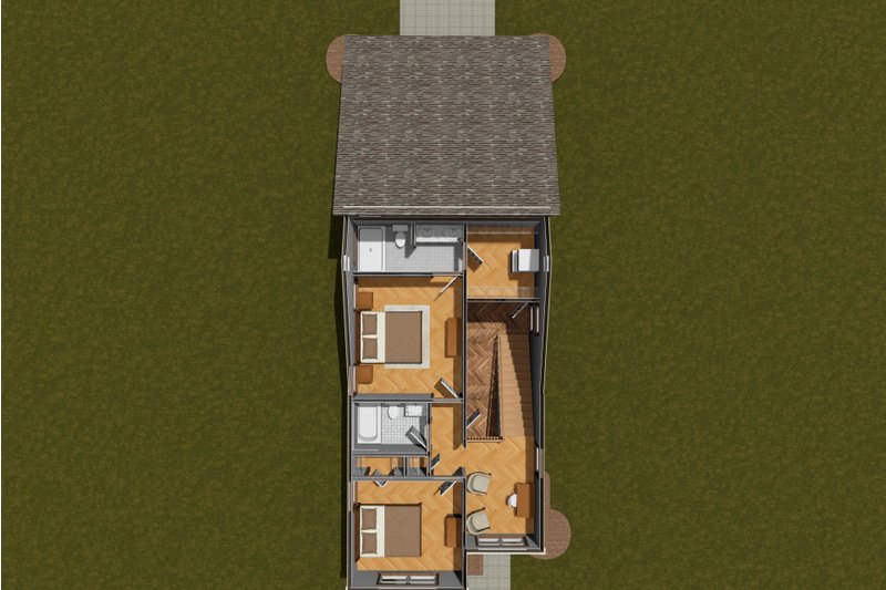 House Design - Floor Plan - Upper Floor for Cottage House Plan #513-2294 - 3 bed, 3 bath