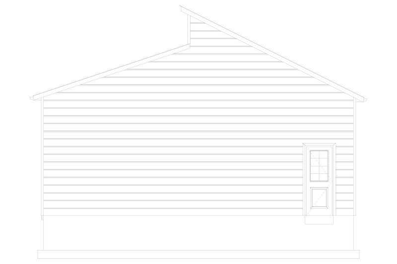 Architectural House Design - Exterior - Other Elevation 1 for Contemporary House Plan #1060-137, 0 bath