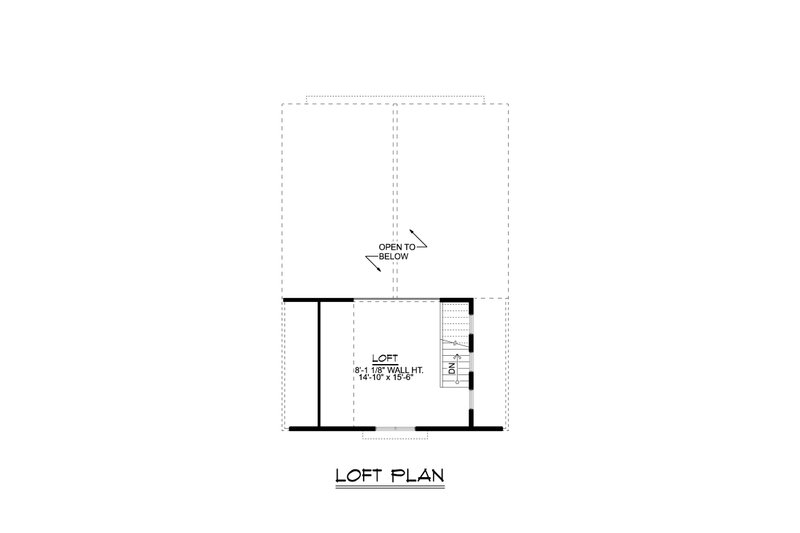 Dream House Plan - Floor Plan - Upper Floor for Beach House Plan #1064-26 - 1 bed, 1.5 bath