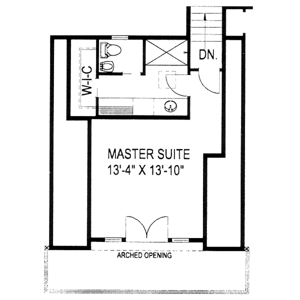 Home Plan - Traditional Floor Plan - Upper Floor Plan #117-207