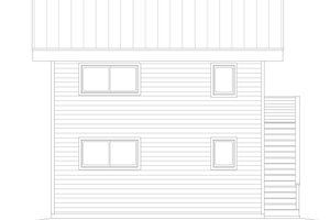 Exterior - Rear Elevation for Modern House Plan #932-711 - 2 bed, 2 bath