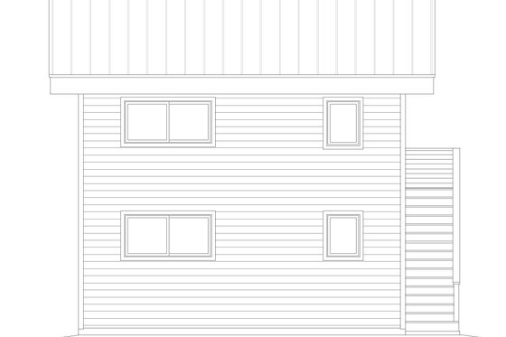 Exterior - Rear Elevation for Modern House Plan #932-711 - 2 bed, 2 bath