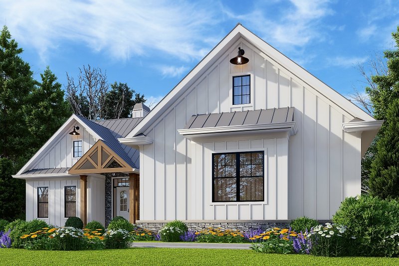 House Plan Design - Exterior - Front Elevation 5 for Farmhouse House Plan #54-547 - 3 bed, 2.5 bath