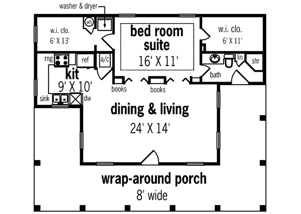 Southern Floor Plan - Main Floor Plan #45-253