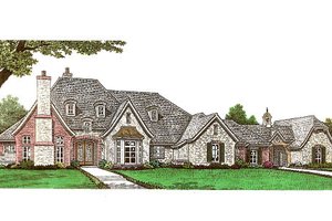 European Exterior - Front Elevation Plan #310-666