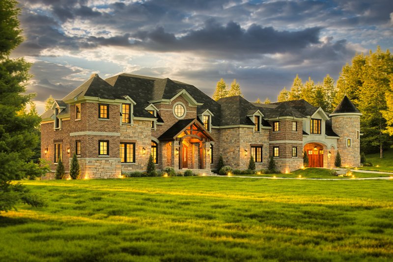 Home Plan - Exterior - Front Elevation 6 for Mediterranean House Plan #119-414 - 4 bed, 4.5 bath
