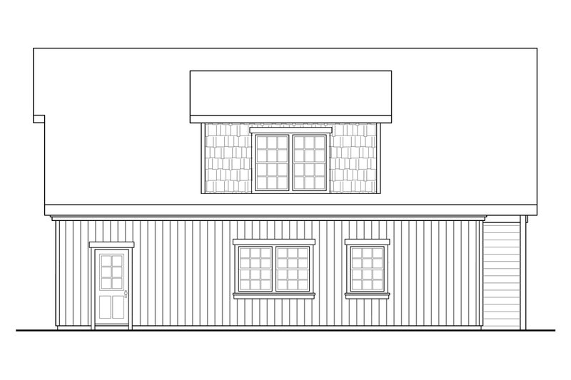 House Plan Design - Exterior - Other Elevation 1 for Craftsman House Plan #124-1270 - 2 bed, 1 bath