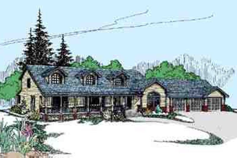 Dream House Plan - Traditional Exterior - Front Elevation Plan #60-627