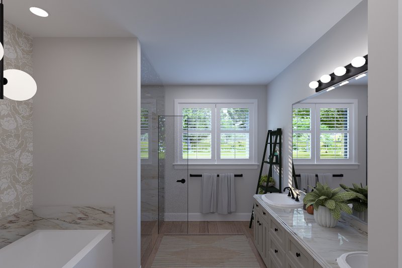 House Blueprint - Interior - Master Bathroom for Farmhouse House Plan #1060-487 - 4 bed, 3.5 bath