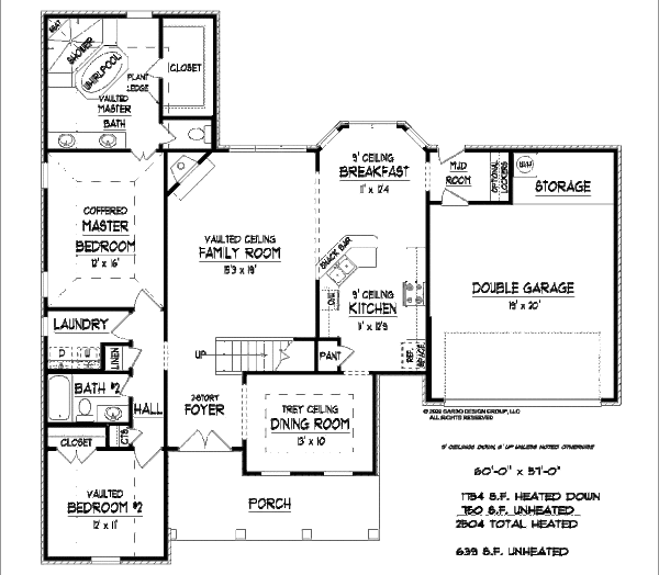 European Floor Plan - Main Floor Plan #424-184