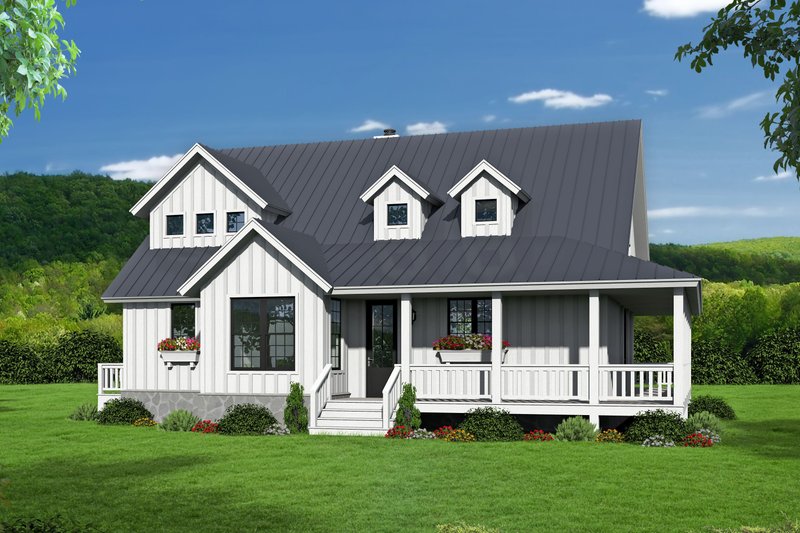Architectural House Design - Country Exterior - Other Elevation Plan #932-33
