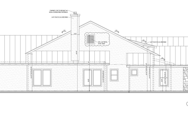 House Design - Exterior - Other Elevation 1 for Farmhouse House Plan #1110-8 - 3 bed, 3.5 bath