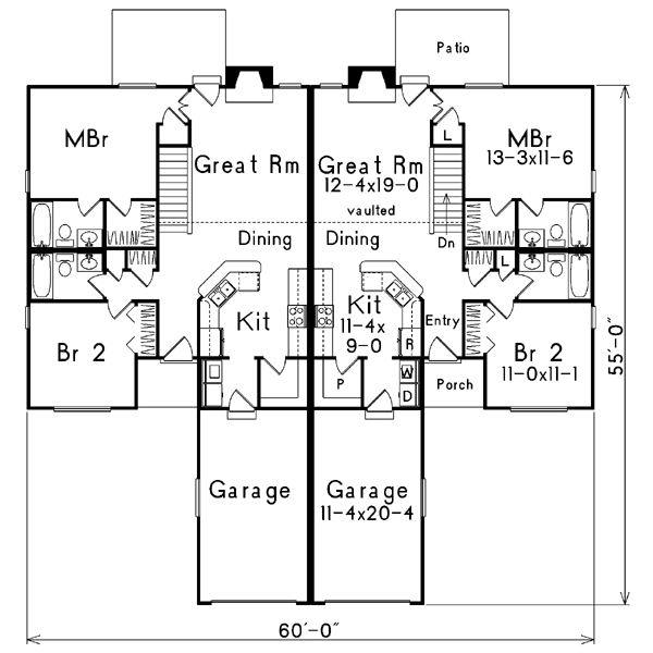 House Design - European Floor Plan - Main Floor Plan #57-147