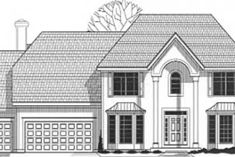 Traditional Style House Plan - 4 Beds 3.5 Baths 2924 Sq/Ft Plan #67-557